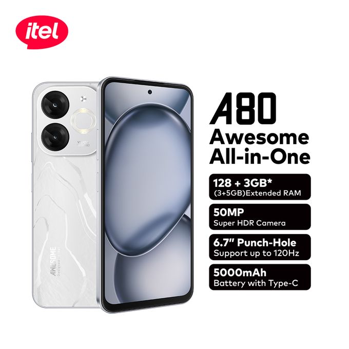 itel - A80 6.7" 3GB RAM/128GB ROM 5000mAh 50MP 4G Android