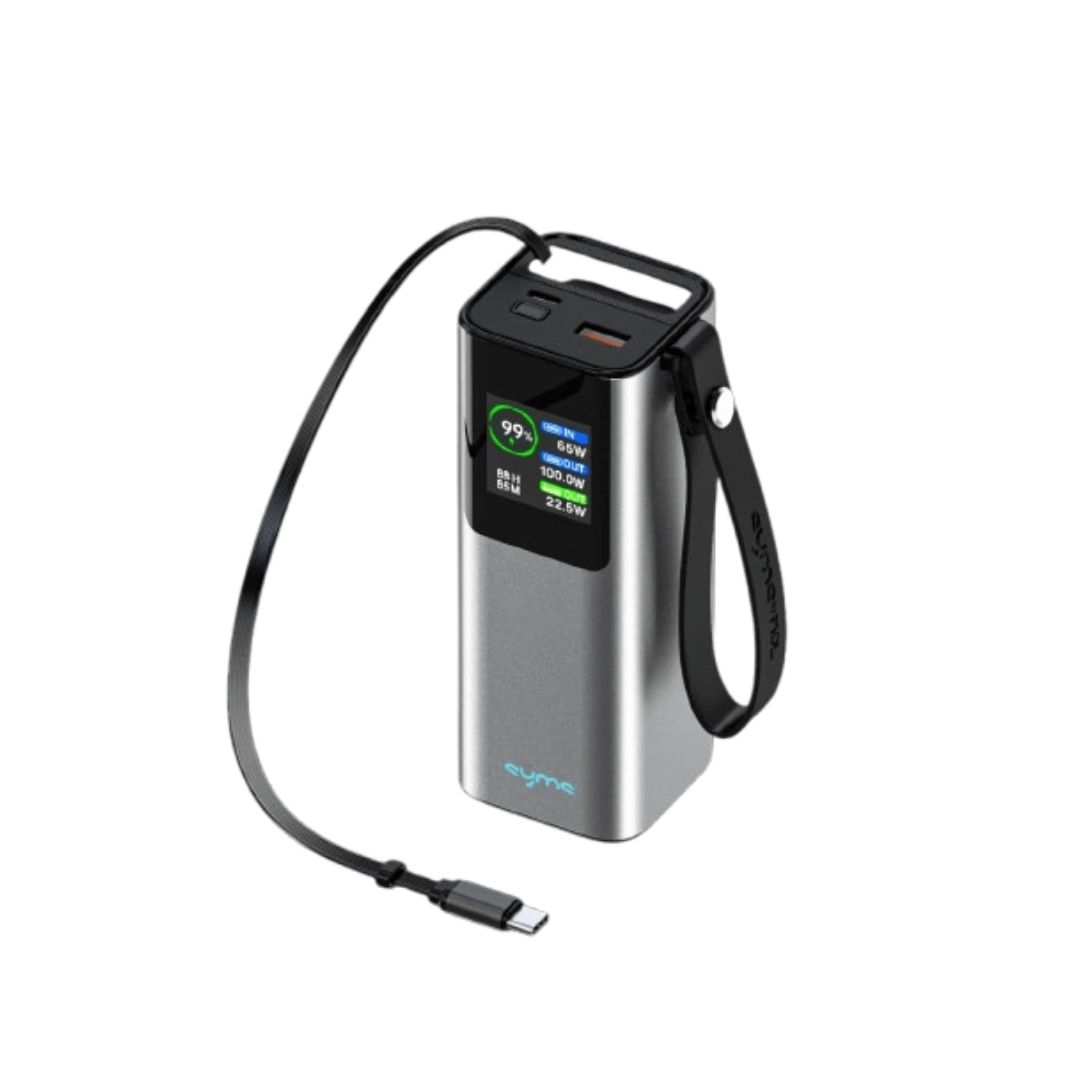 Syms House Party Power Bank 100W Simi Limited Edition Fast Charging Laptop Power Bank with Built In Retractable Cable